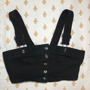 KENDALL & KYLIE BLACK CROP TOP